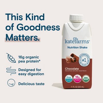 Kate Farms Nutrition Shakes 4 pk - Chocolate 
