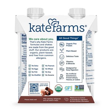 Kate Farms Nutrition Shakes 4 pk - Chocolate 