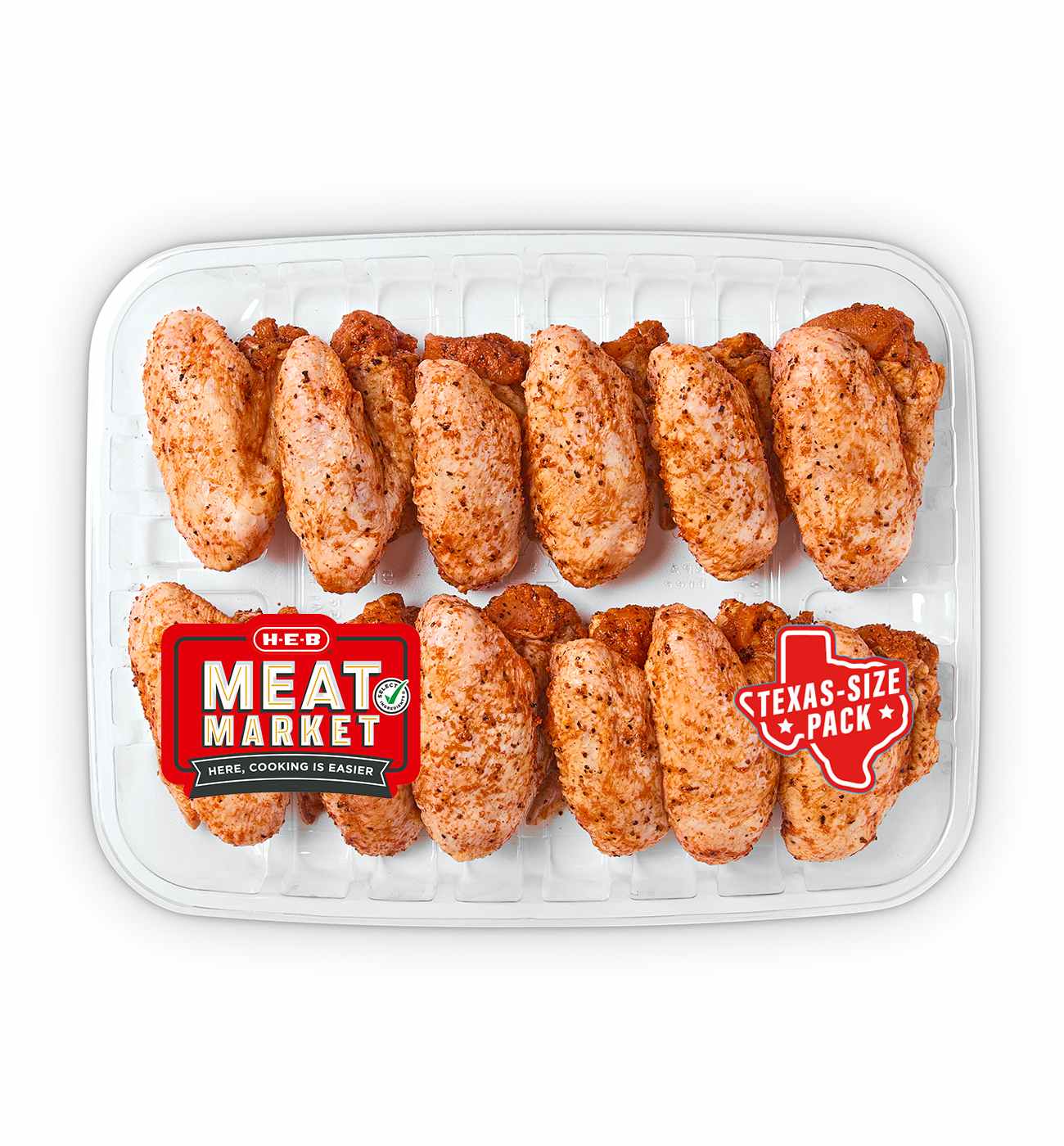 HEB Meat Market Seasoned Whole Chicken Wings Texas Style BBQ