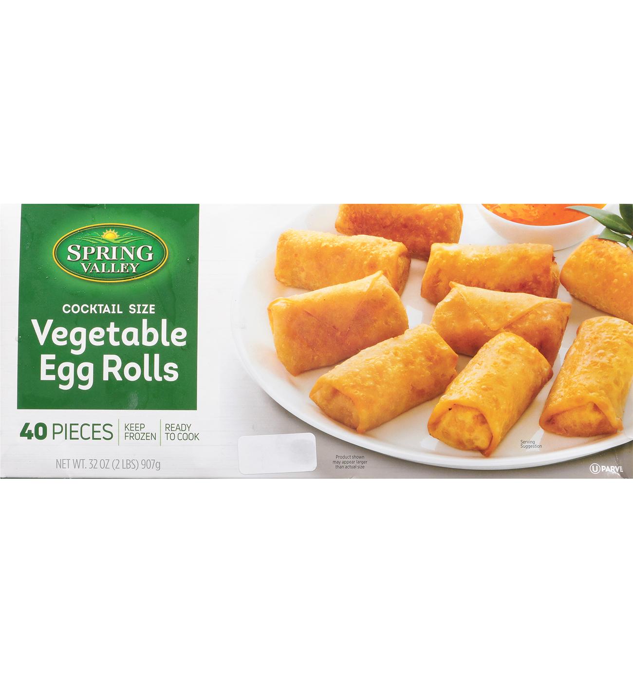Spring Valley Kosher Cocktail Size Vegetable Egg Rolls - Shop ...