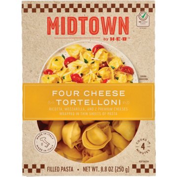 Midtown by H-E-B Frozen Four Cheese Tortelloni Filled Pasta