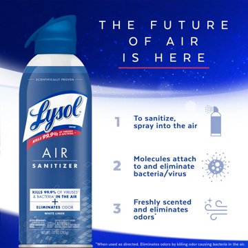 Lysol Air Sanitizer - White Linen