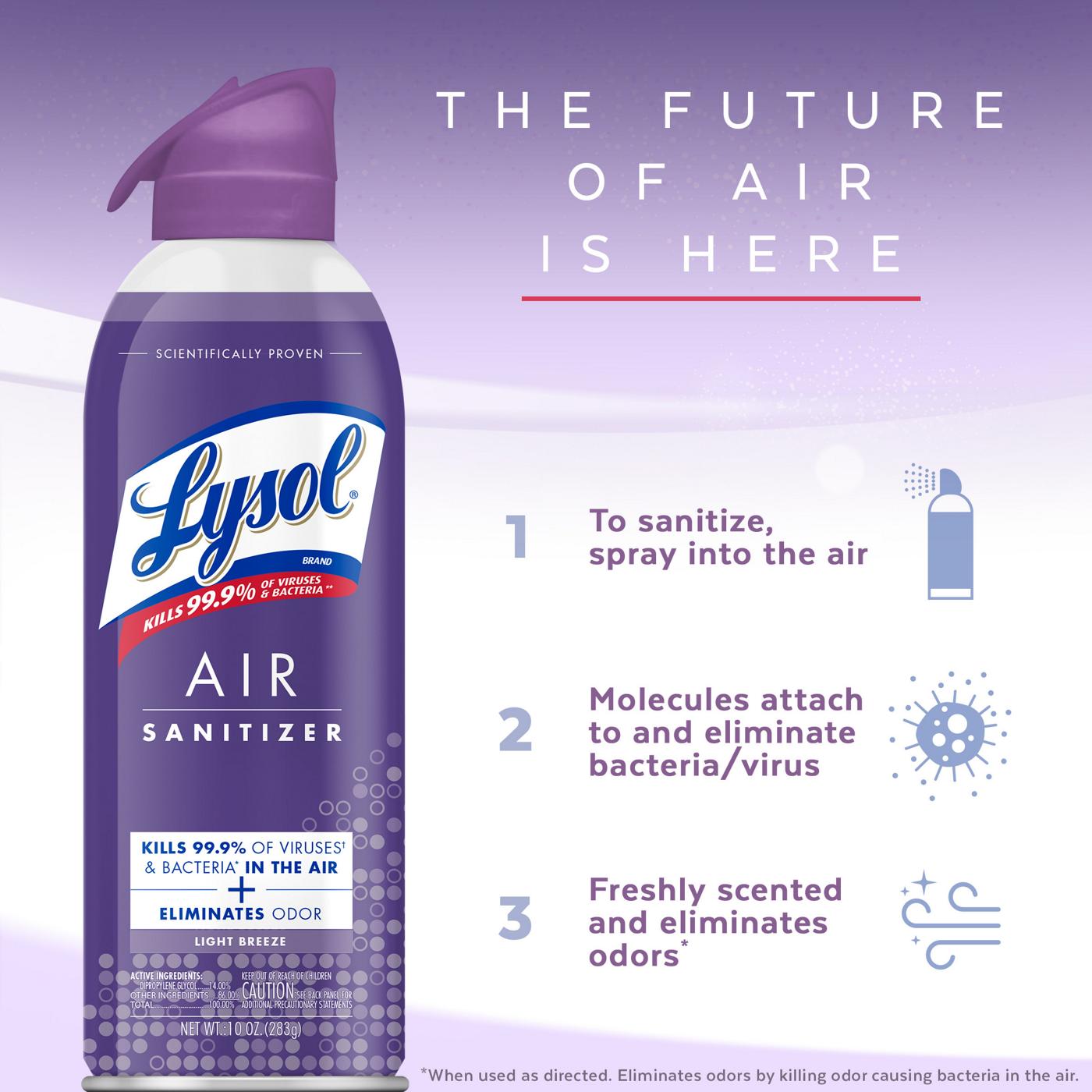 Lysol Air Sanitizer Light Breeze; image 4 of 6