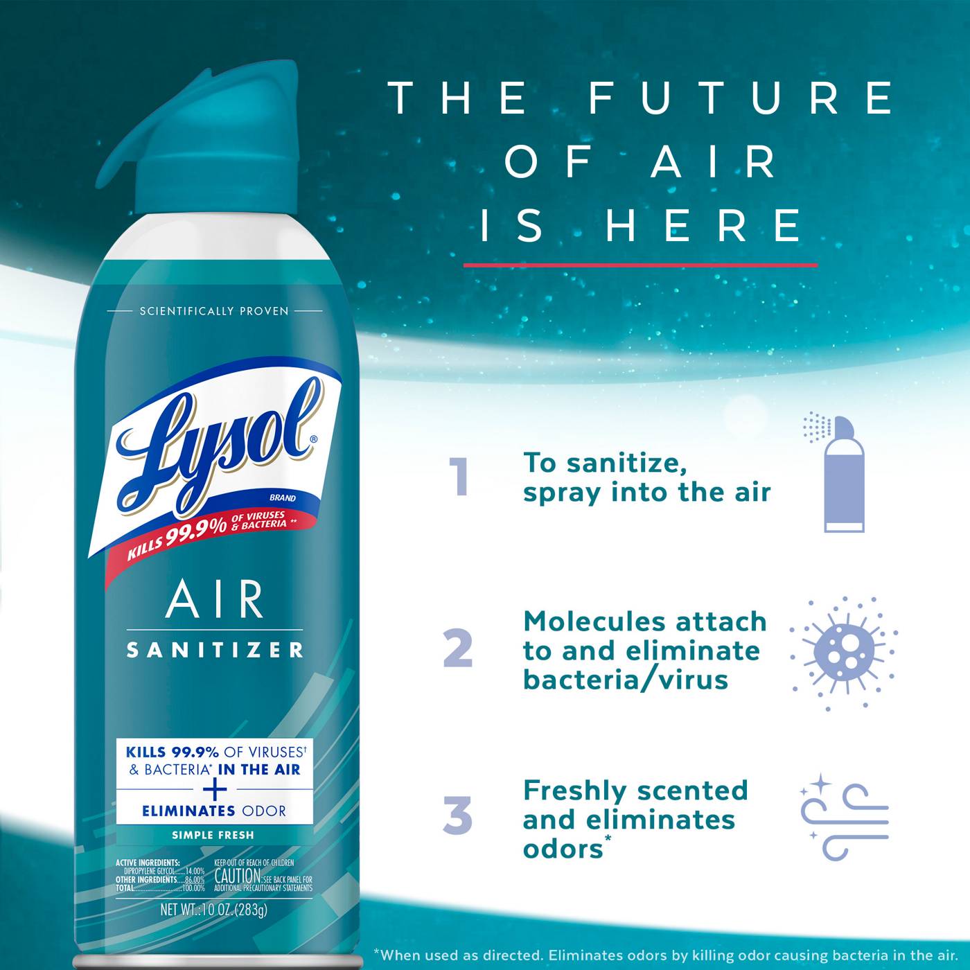 Lysol Air Sanitizer - Simple Fresh; image 2 of 6