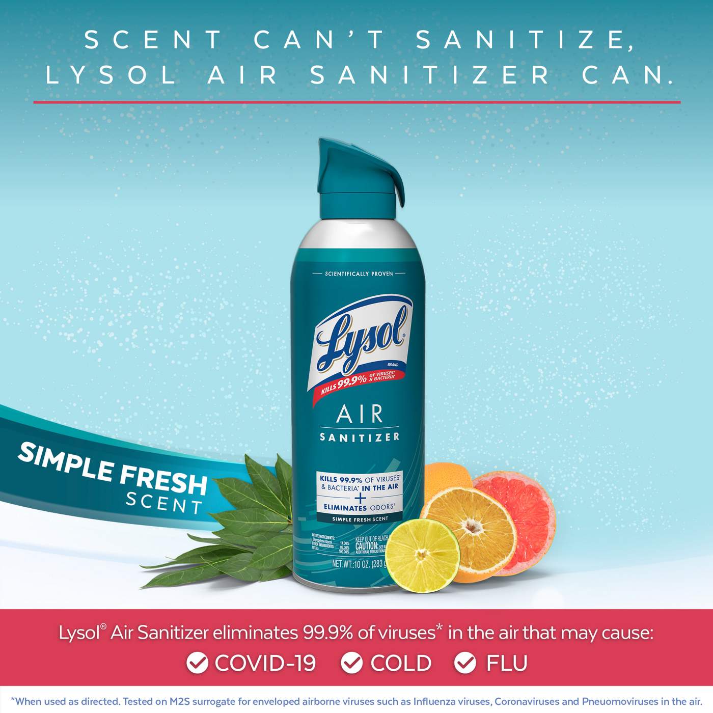 Lysol Air Sanitizer Simple Fresh; image 5 of 6