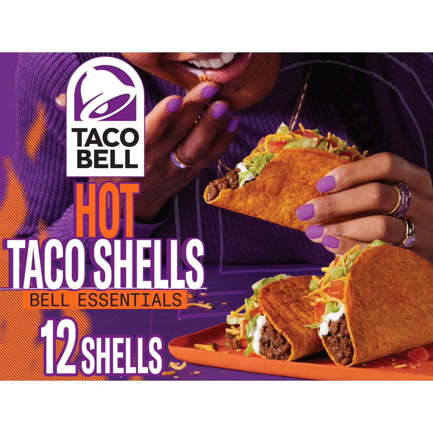 Taco Bell Hot Crunchy Seasoned Flavor Taco Shells Shop Tortillas at HEB