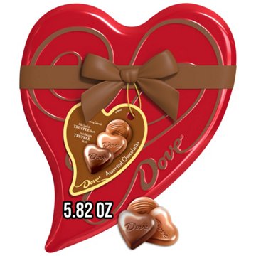 Dove Assorted Chocolates Valentine's Heart Gift Tin