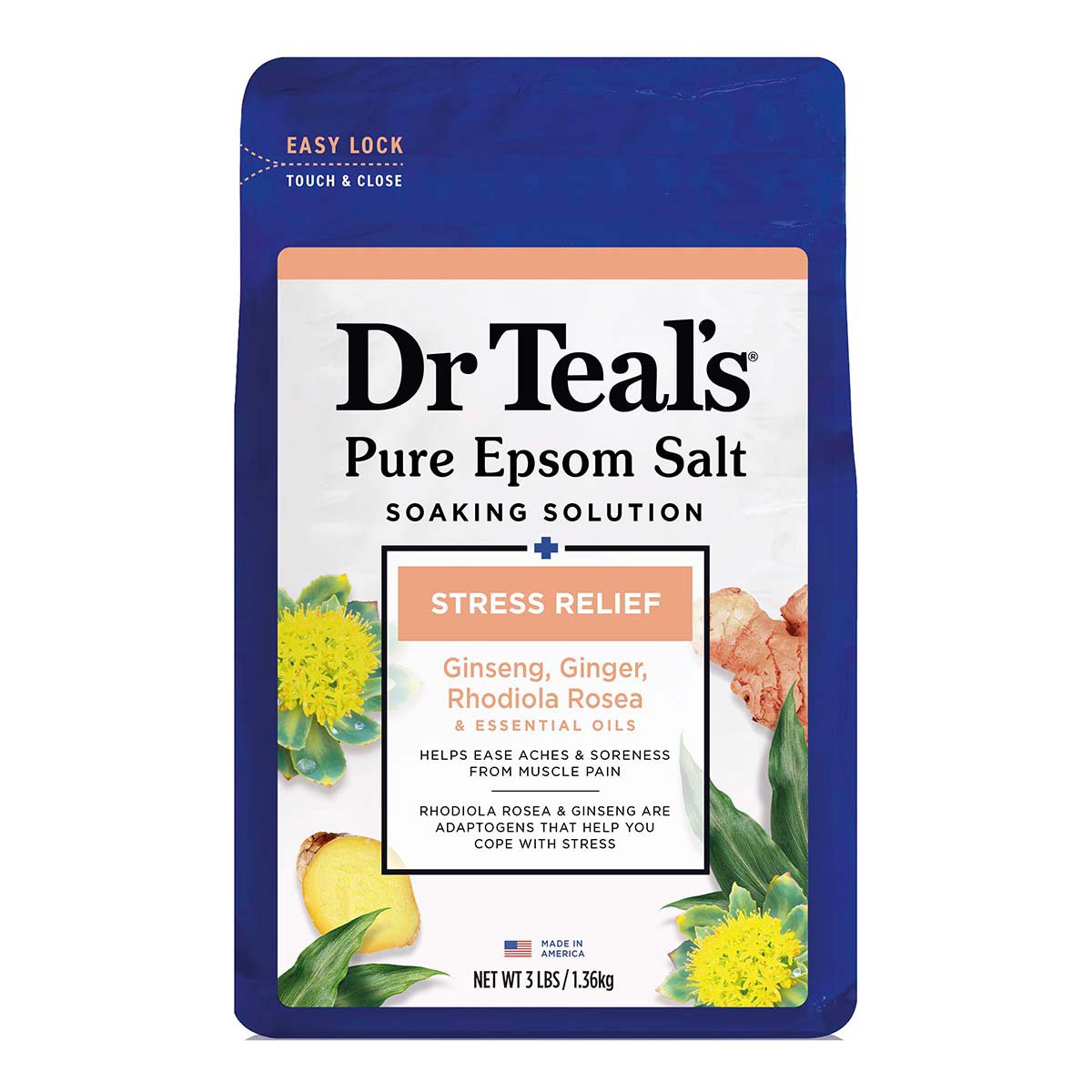 Dr Teal's Pure Epsom Salt Stress Relief Shop Bubble bath & salts at