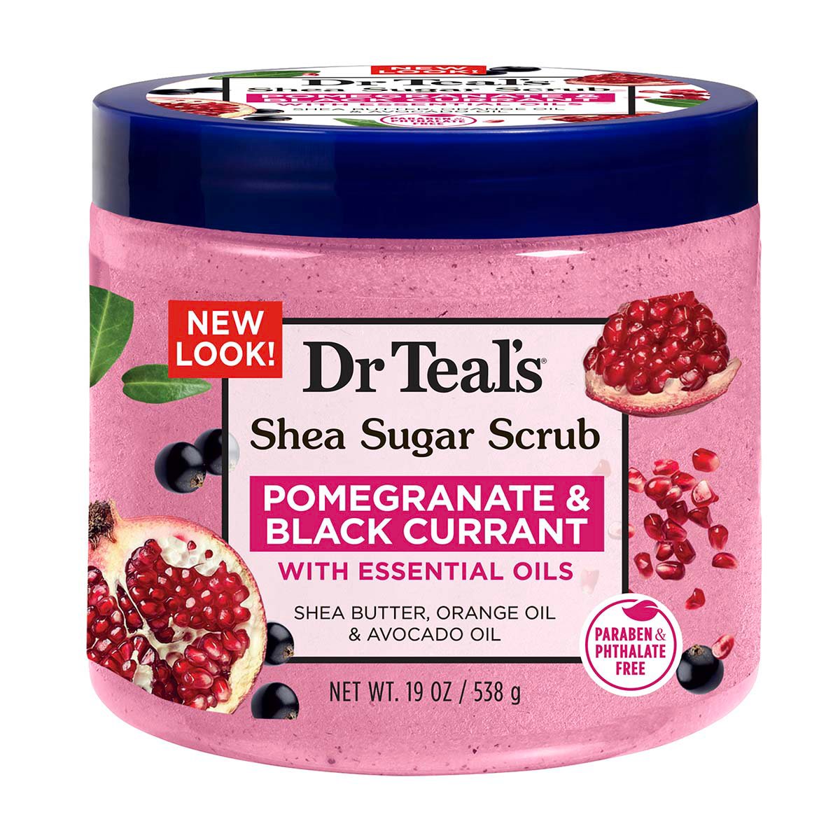 Dr Teal's Shea Sugar Scrub Pomegranate & Black Currant Shop Body scrubs at HEB
