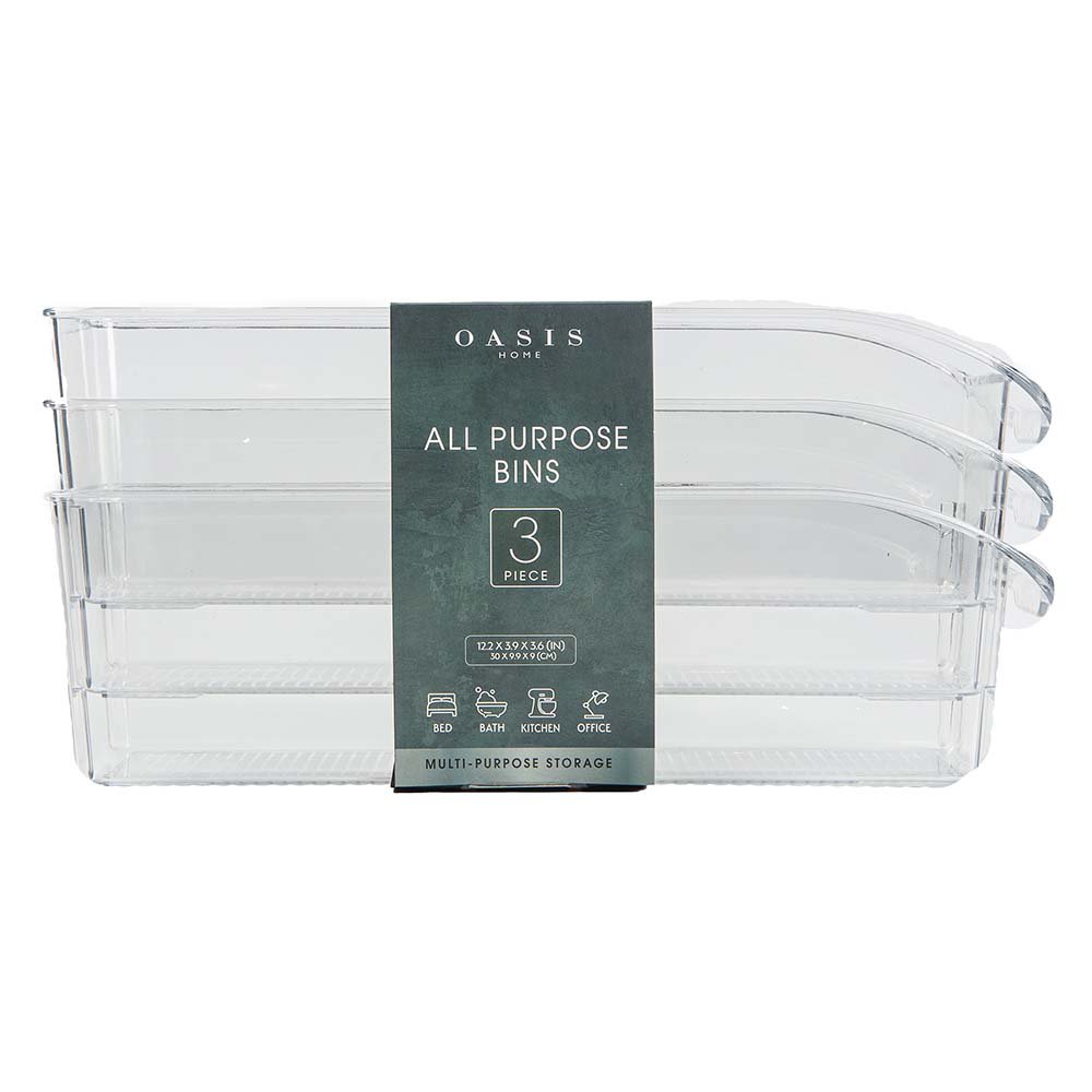 Oasis Home Narrow All Purpose Bins Shop Storage bins at HEB