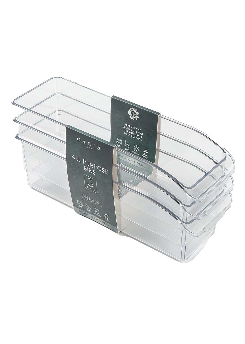 Oasis Home Narrow All Purpose Bins Shop Storage bins at HEB