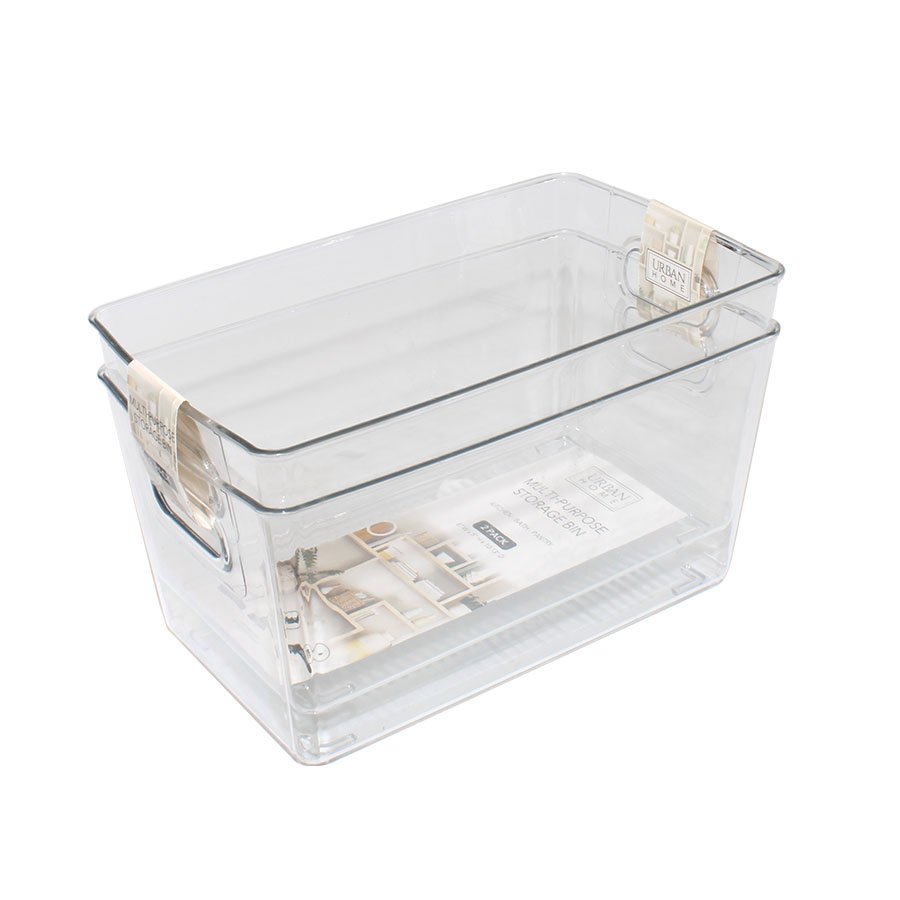 4 Cabinet Organizers and Storage Stackable Acrylic Clear Plastic Storage  Bins Pa