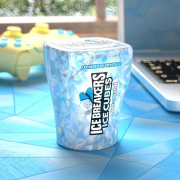 Ice Breakers Ice Cubes Mint Crystal Sugar Free Chewing Gum