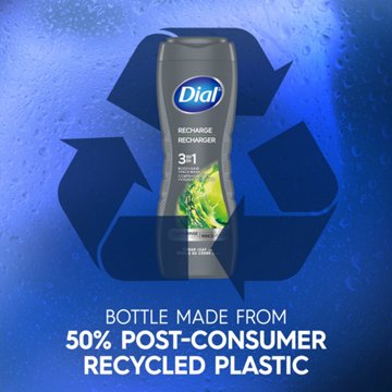 Dial Men 3-in-1 Body, Hair & Face Wash - Recharge