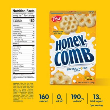 Post Honey-Comb Cereal Bag, 32 oz