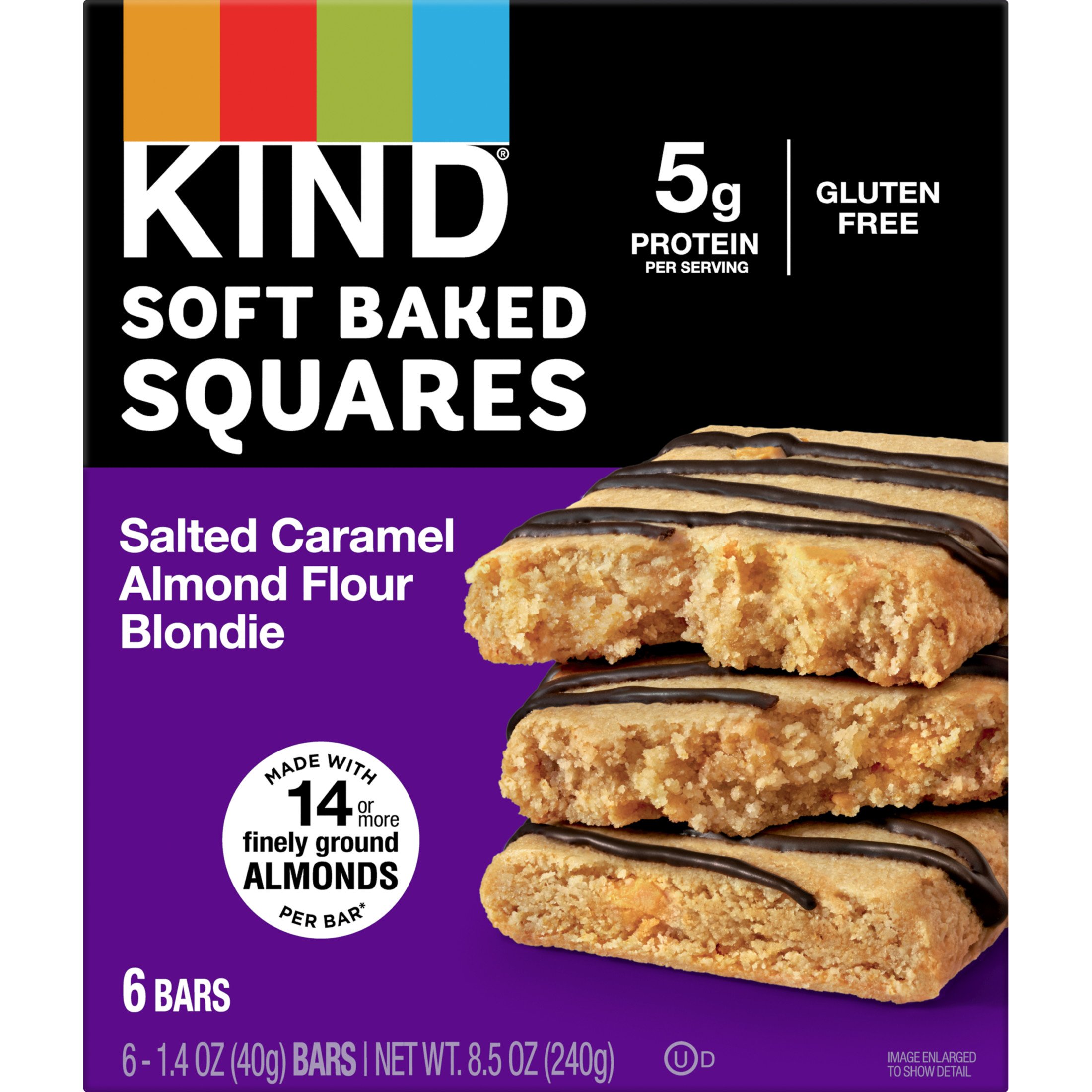 Kind Soft Baked Squares Salted Caramel Almond Flour Shop Granola & snack bars at HEB