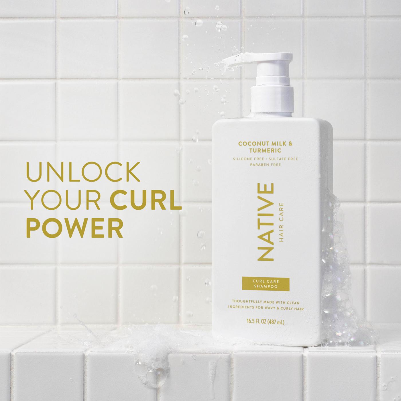 Native Curl Care Shampoo - Coconut Milk & Turmeric ; image 3 of 9