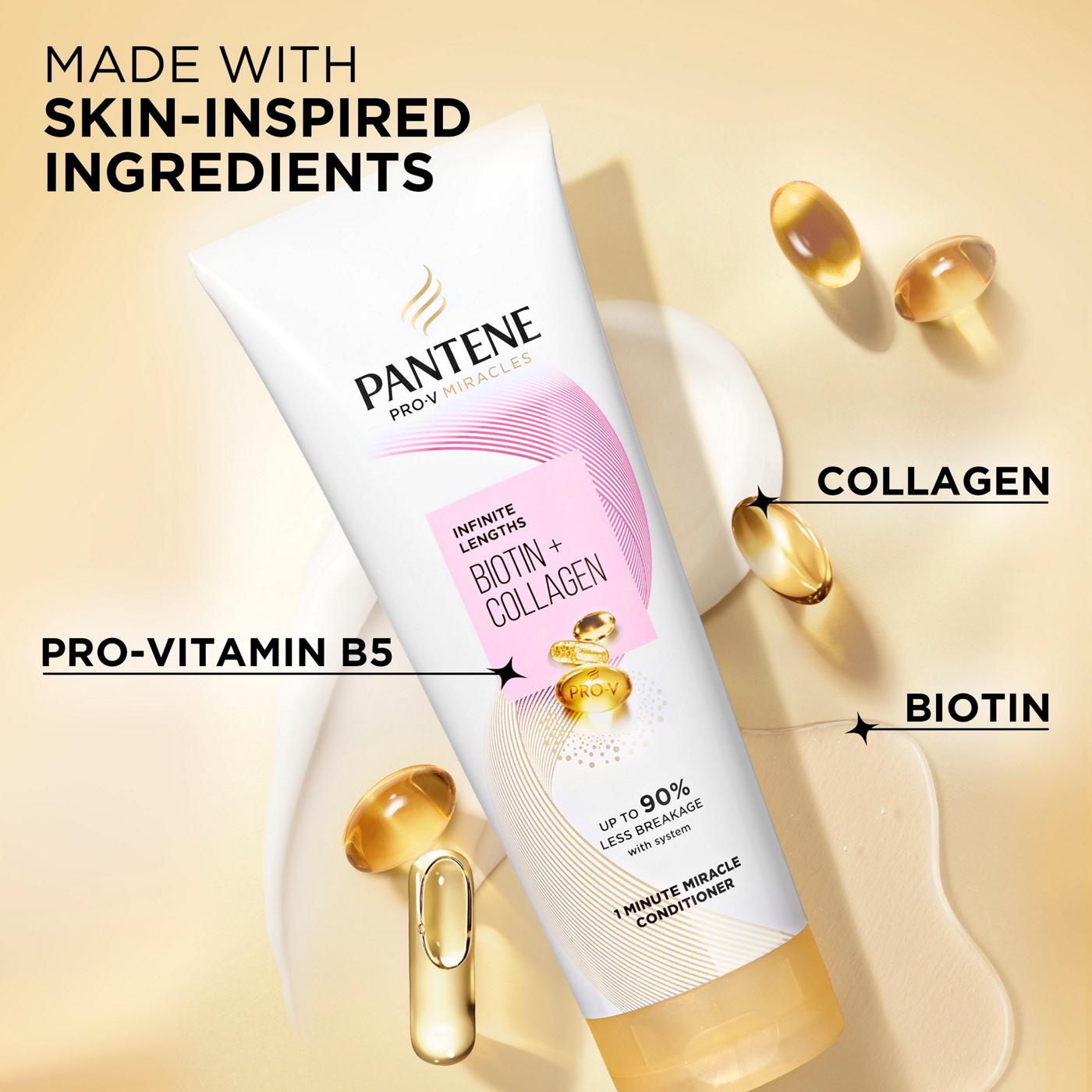 Pantene Infinite Lengths Biotin + Collagen -  Conditioner; image 10 of 10