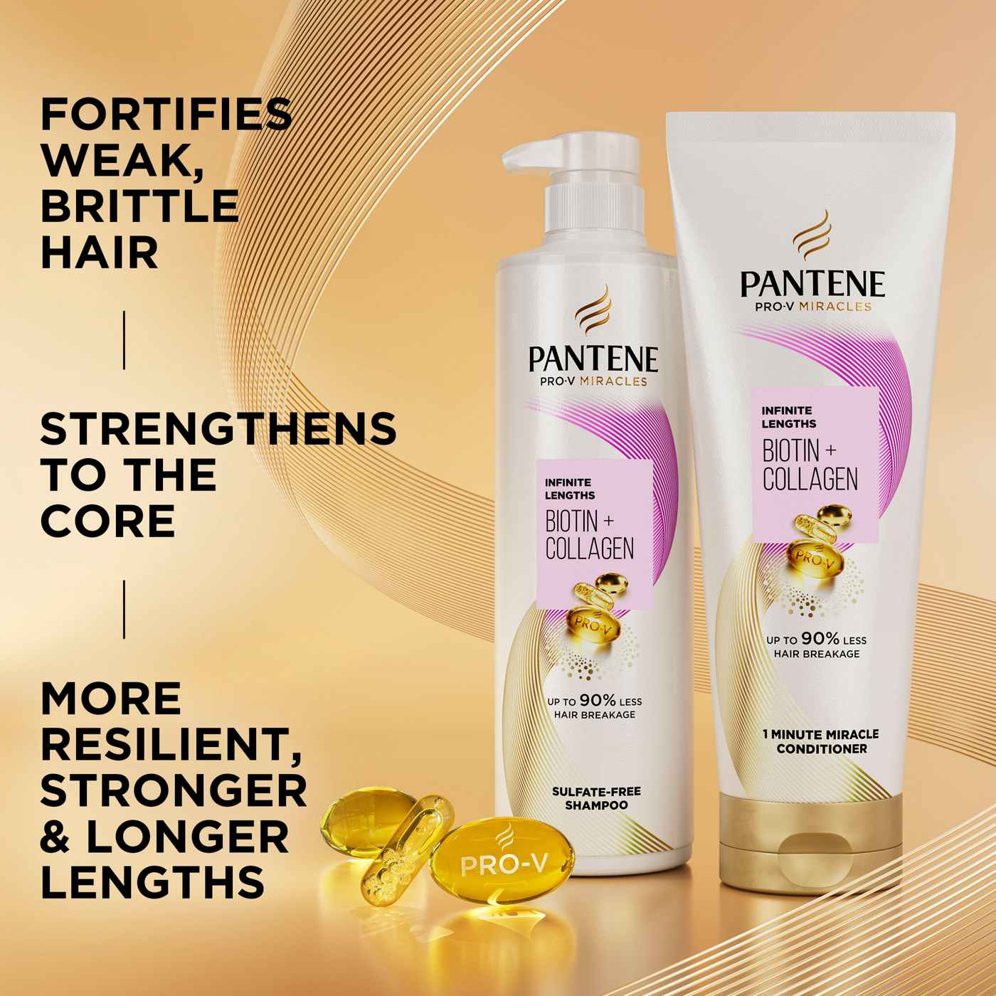 Pantene Infinite Lengths Biotin + Collagen -  Conditioner; image 10 of 10