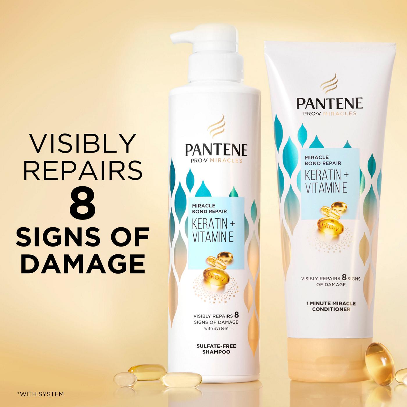 Pantene Miracle Bond Repair Keratin + Vitamin E - Conditioner; image 6 of 10