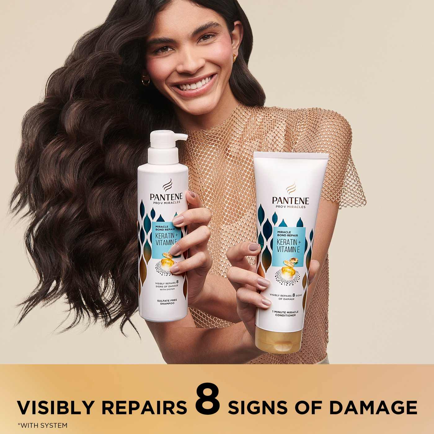 Pantene Miracle Bond Repair Keratin + Vitamin E - Conditioner; image 7 of 10