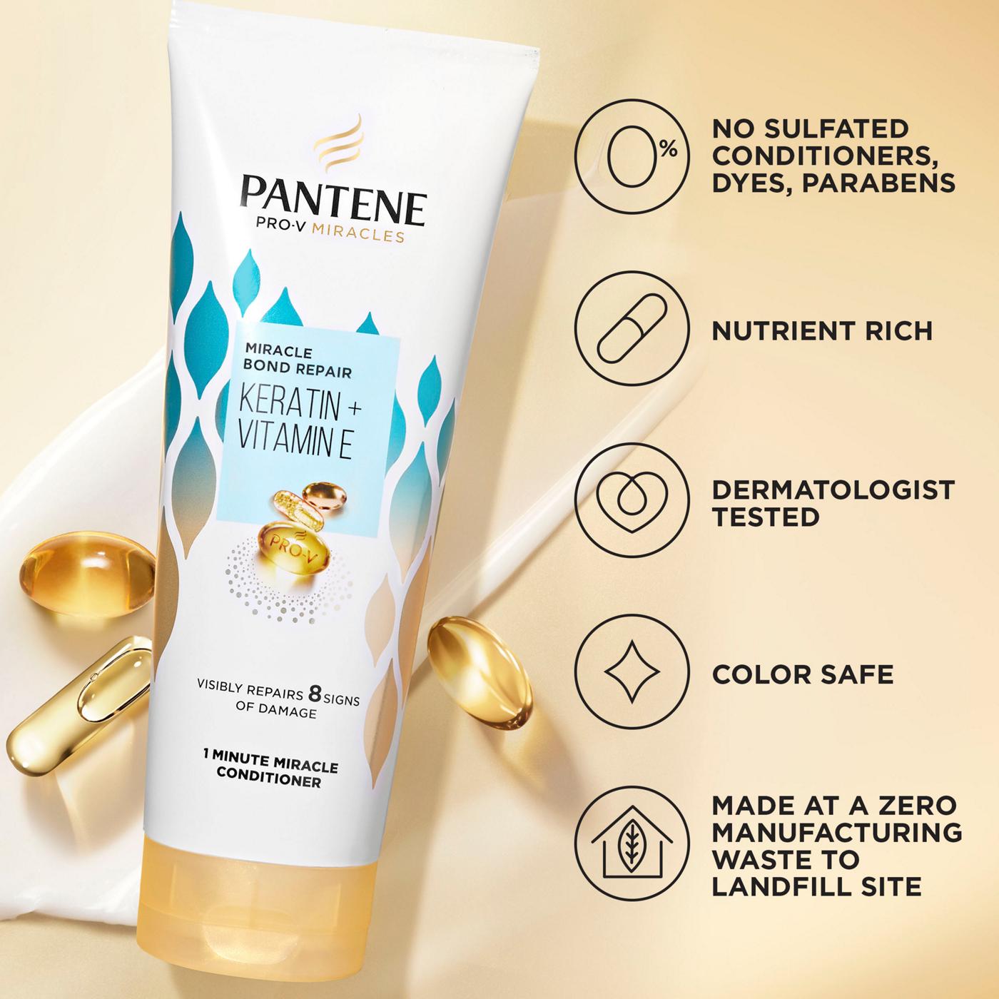 Pantene Miracle Bond Repair Keratin + Vitamin E - Conditioner; image 8 of 10