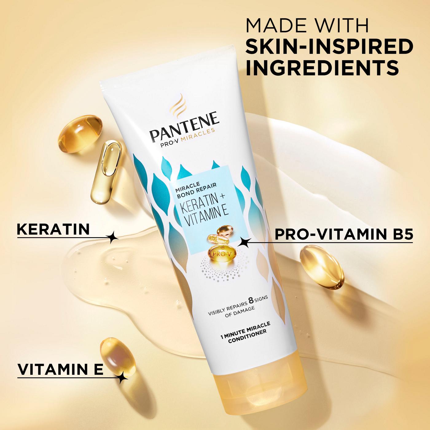 Pantene Miracle Bond Repair Keratin + Vitamin E - Conditioner; image 9 of 10