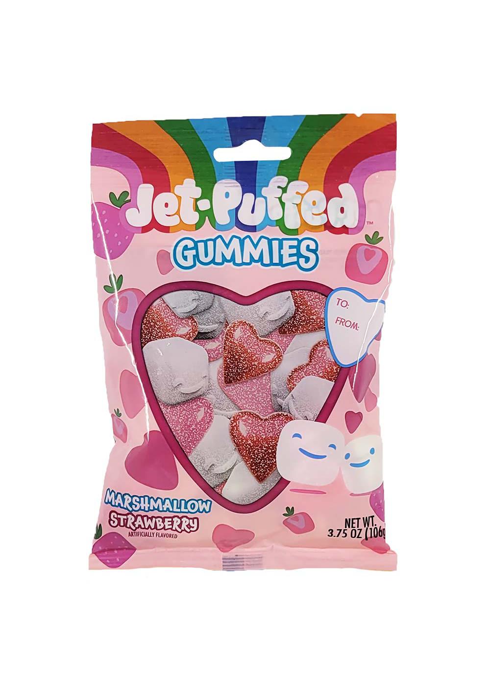 Jet-Puffed Marshmallow Strawberry Gummies Valentine's Candy; image 1 of 2