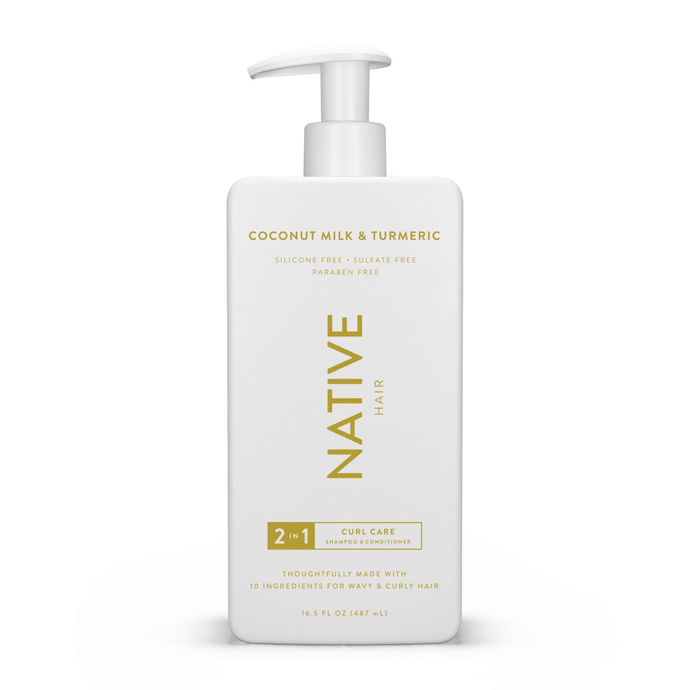 Native Curl Care 2in1 Shampoo & Conditioner - Coconut Milk & Turmeric; image 1 of 2