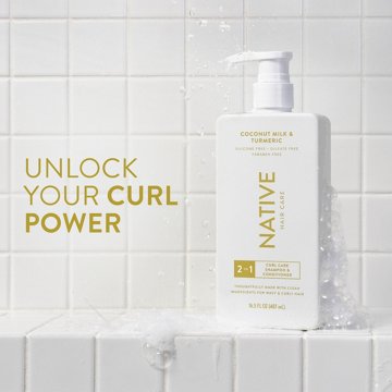 Native Curl Care 2in1 Shampoo & Conditioner - Coconut Milk & Turmeric