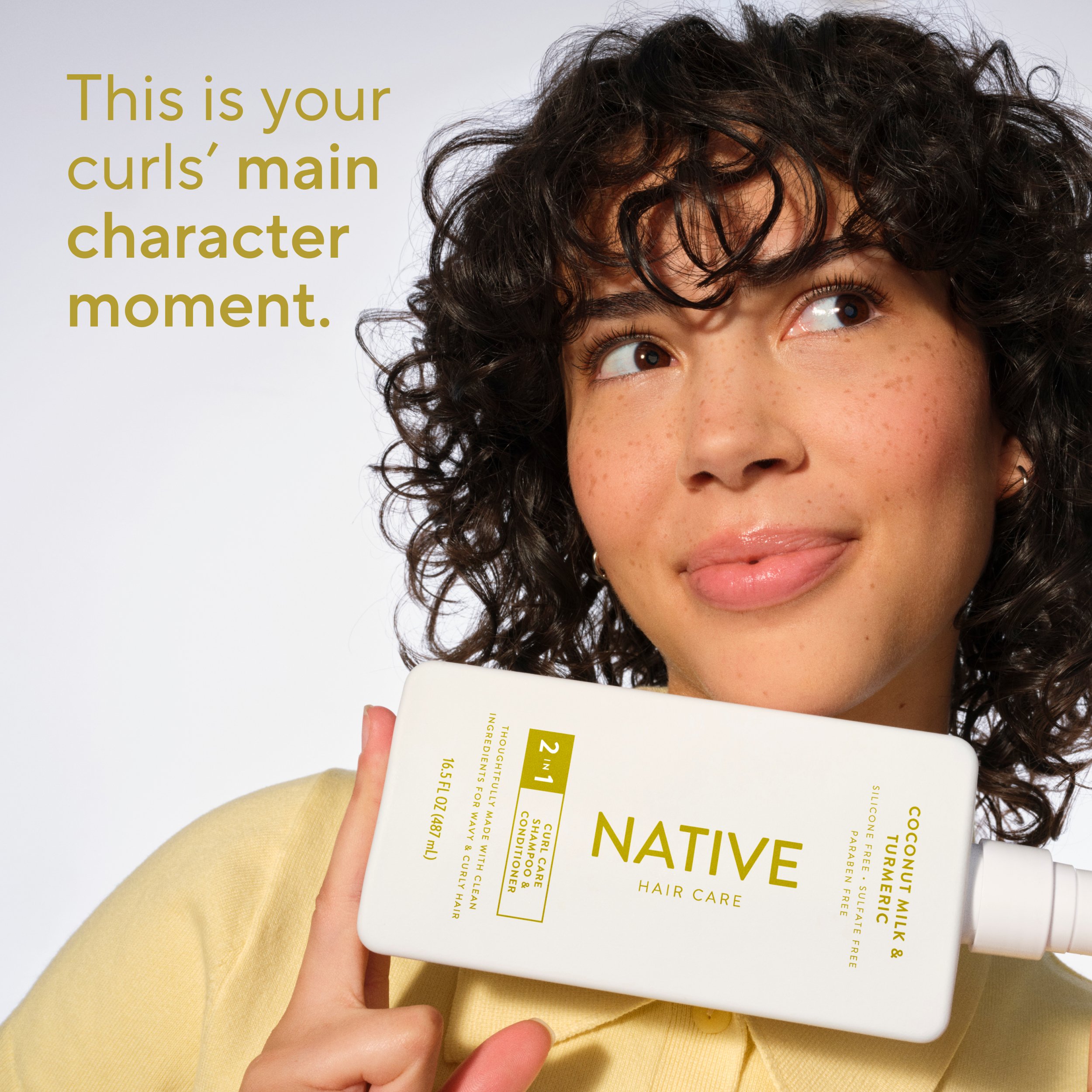 Native Curl Care 2in1 Shampoo & Conditioner - Coconut Milk