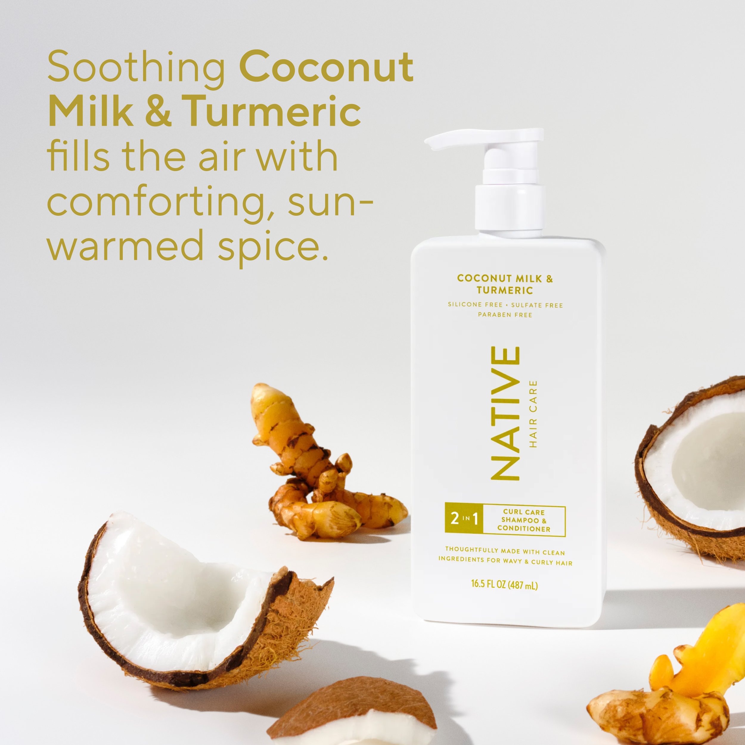Native Curl Care 2in1 Shampoo & Conditioner - Coconut Milk