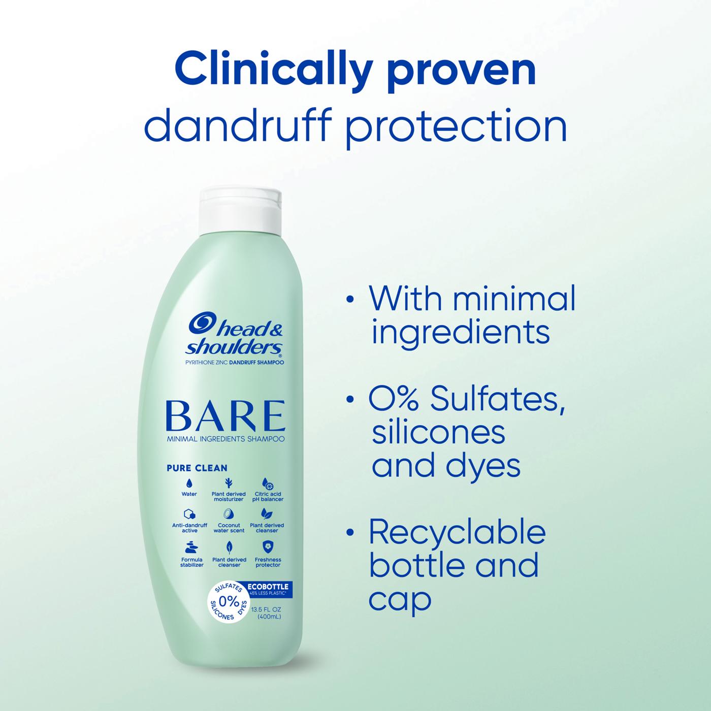 Head & Shoulders Bare Pure Clean Shampoo ; image 2 of 10