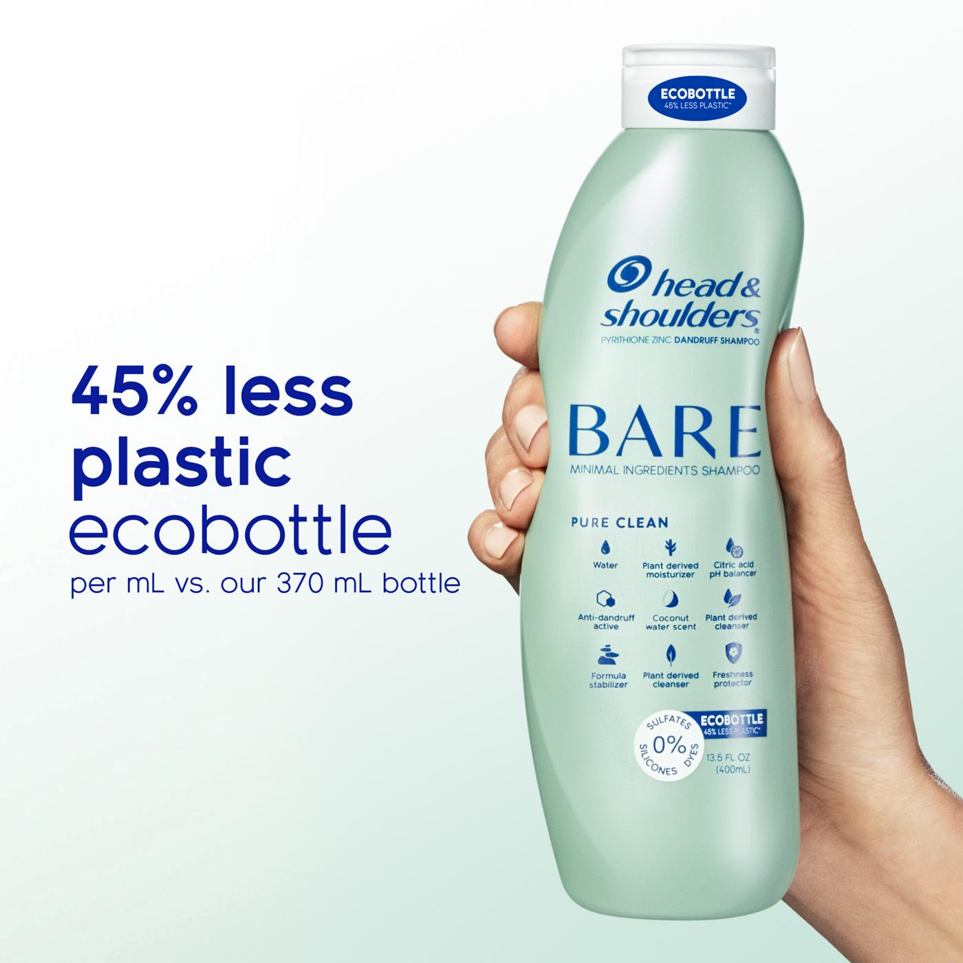 Head & Shoulders Bare Pure Clean Shampoo ; image 9 of 10