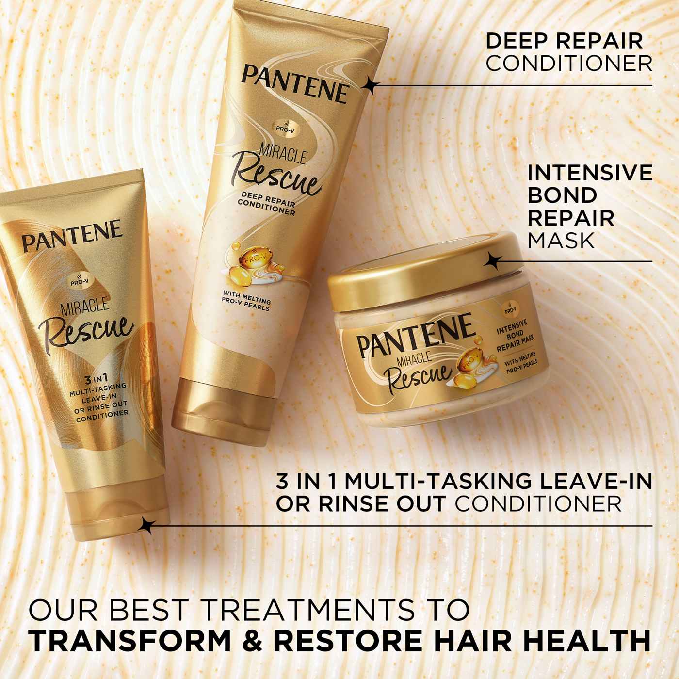 Pantene Miracle Rescue 3 In 1 Multi-Tasking Conditioner; image 3 of 9