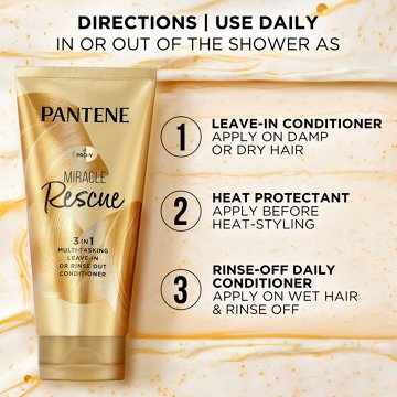 Pantene Miracle Rescue 3 In 1 Multi-Tasking Conditioner, 6 oz