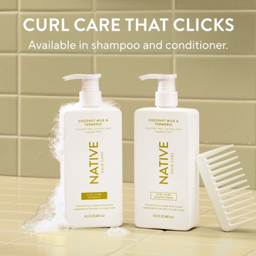 Native Curl Care Conditioner - Coconut Milk & Turmeric, 16.5 oz