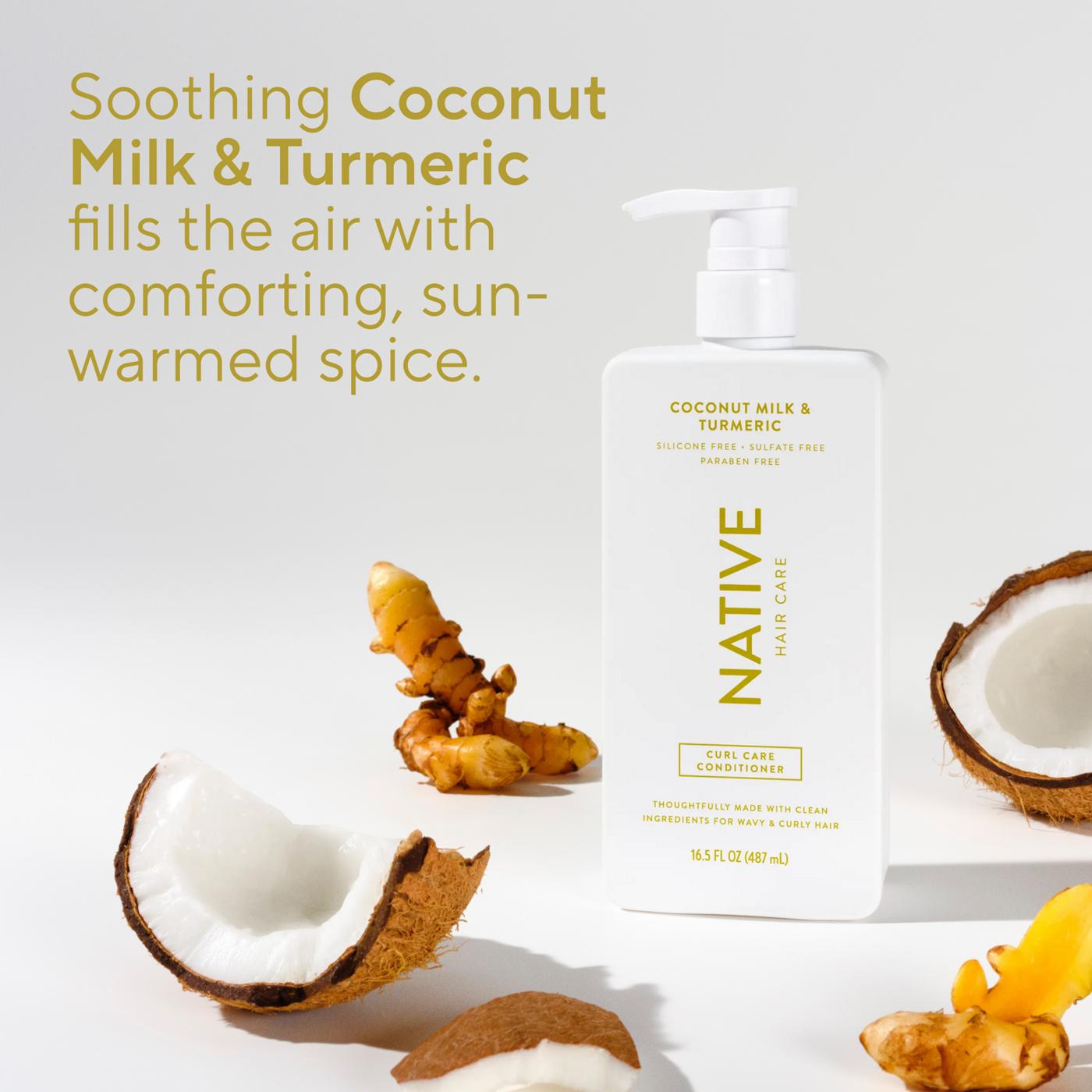 Native Curl Care Conditioner - Coconut Milk & Turmeric; image 7 of 10