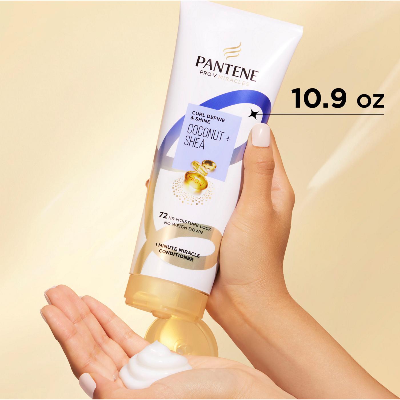 Pantene Curl Define & Shine Coconut + Shea Miracle Conditioner; image 5 of 10