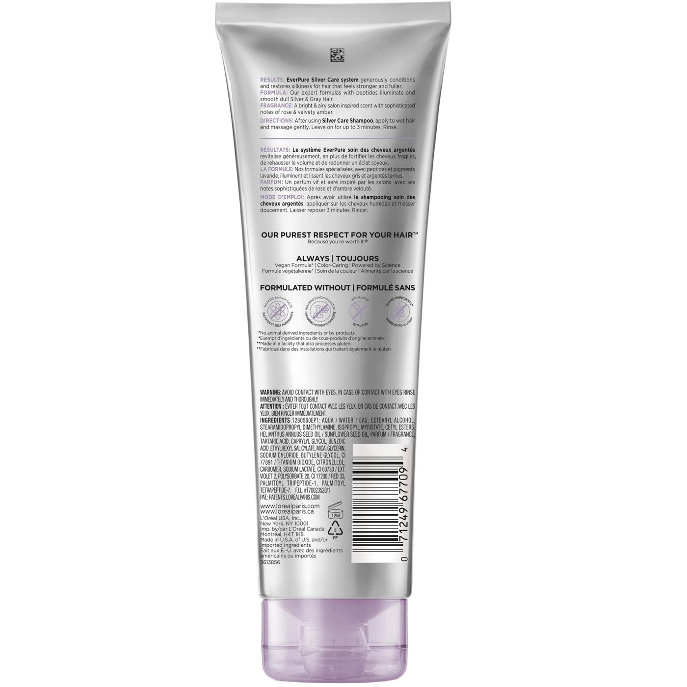 L'Oréal Paris Ever Pure Silver Care Conditioner; image 2 of 2