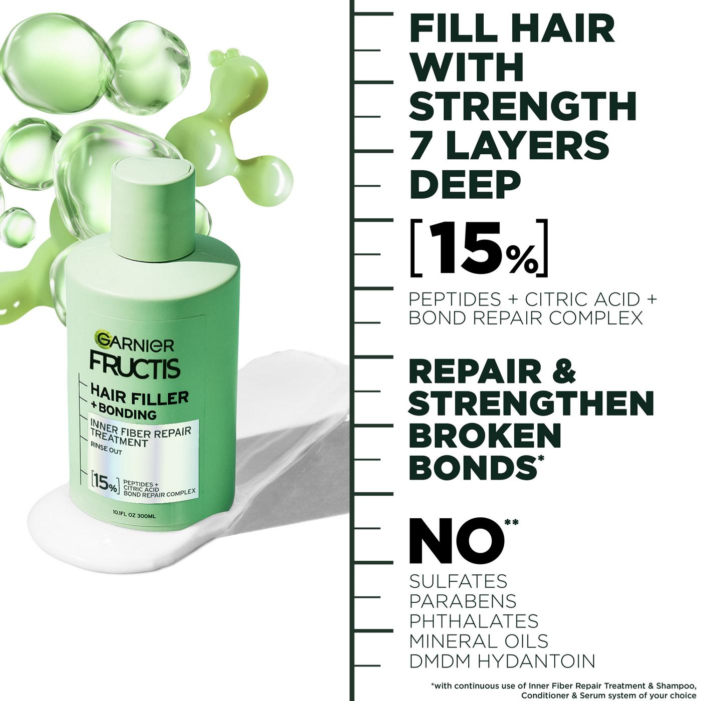 Garnier Fructis Hair Filler + Bonding Inner Fiber Repair Treatment; image 11 of 12