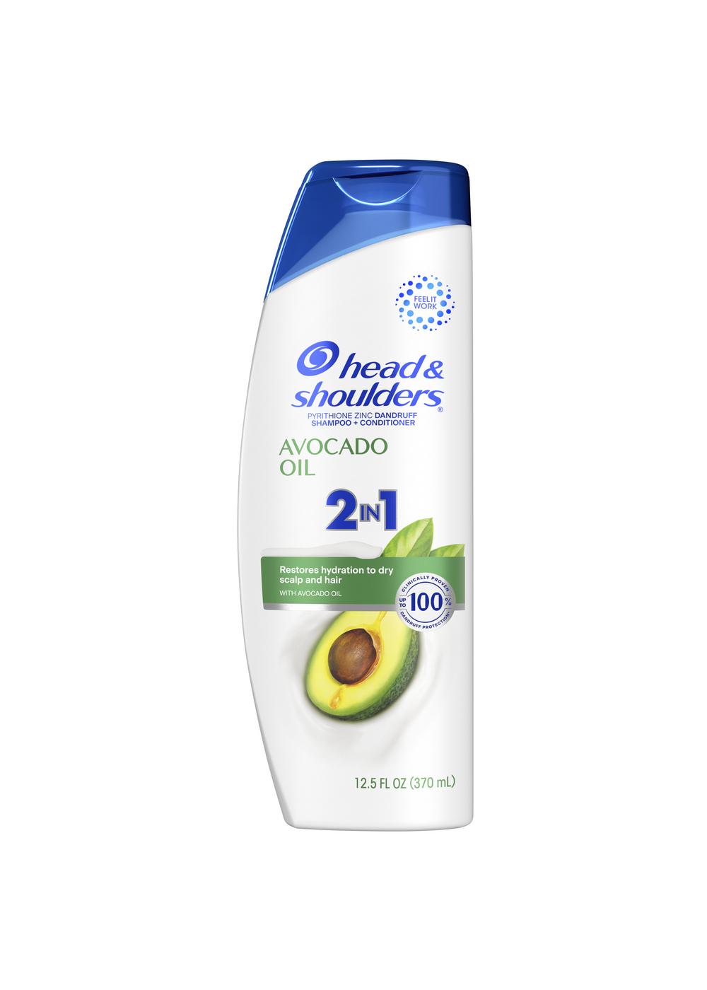 Head & Shoulders Avocado Oil 2 in 1 Shampoo + Conditioner; image 1 of 2