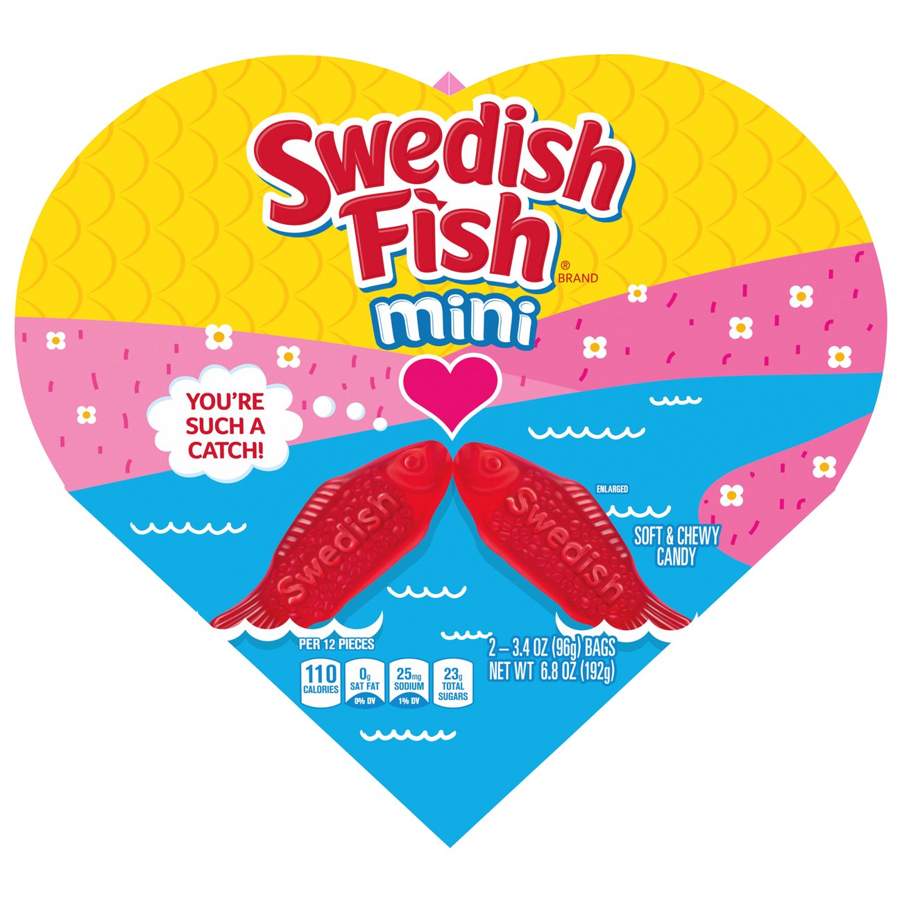 Swedish Fish Mini Candy Valentine's Heart Gift Box - Shop Candy at H-E-B