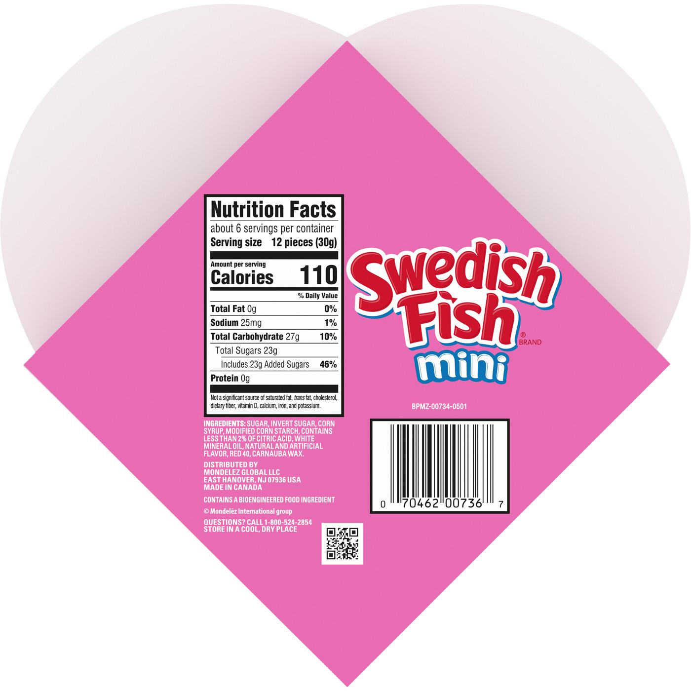SWEDISH FISH Mini Candy Valentine's Heart Gift Box; image 2 of 2