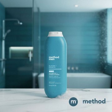method Men 2 In 1 Shampoo + Conditioner - Glacier + Granite, 14 oz