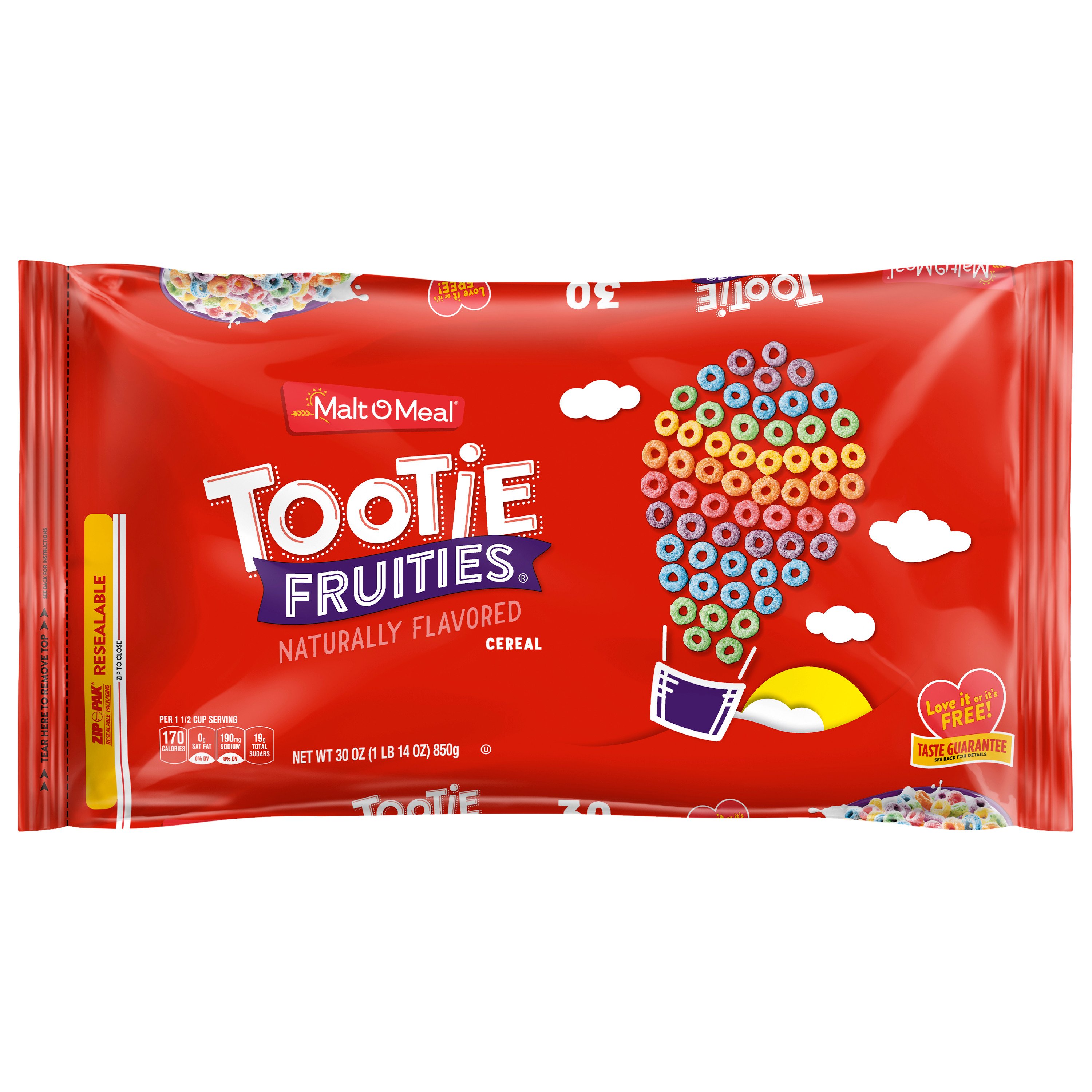 Malt-O-Meal Tootie Fruities Cereal Bag - Shop Cereal at H-E-B