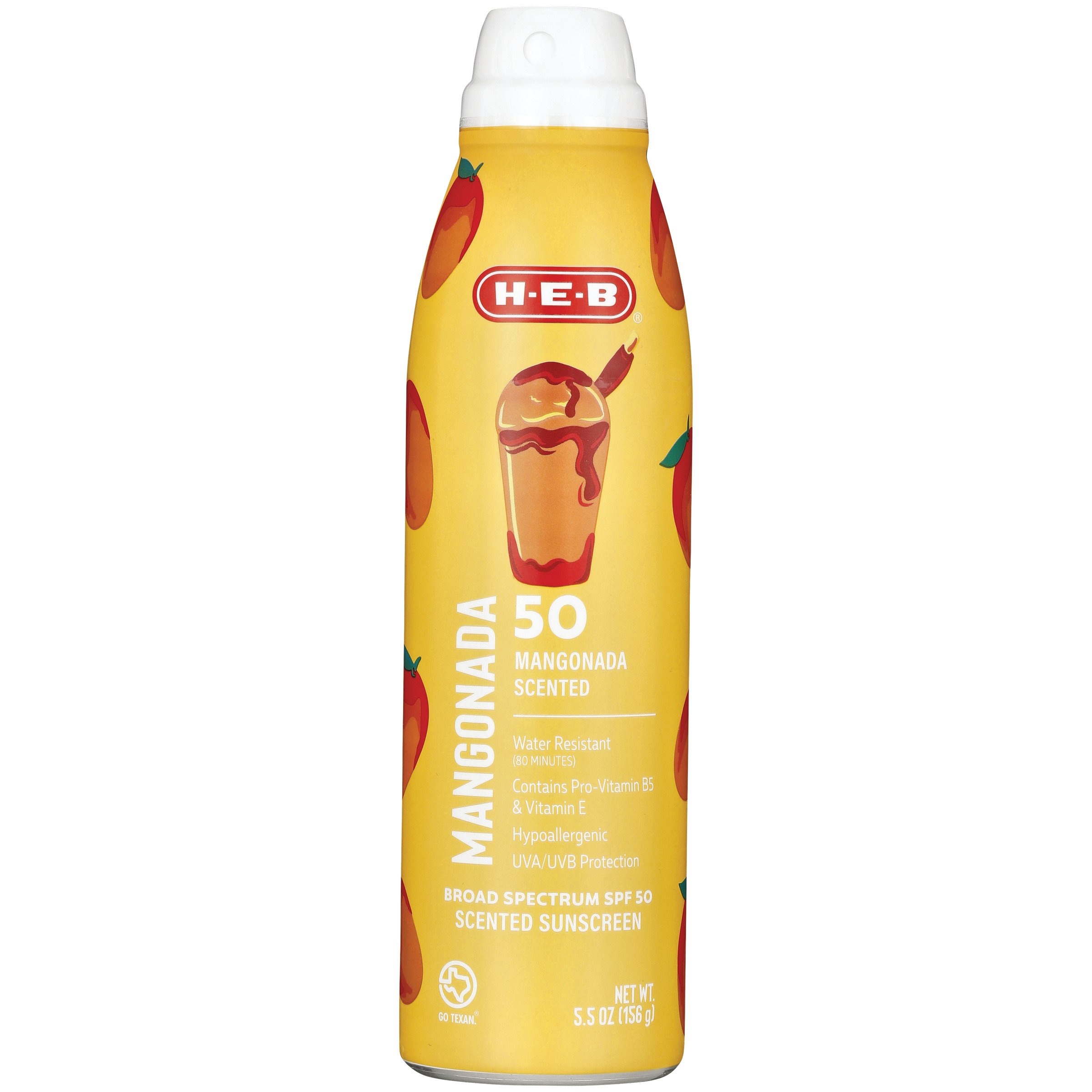 H-E-B SPF 50 Mangonada Sunscreen Spray - Oxybenzone Free - Shop