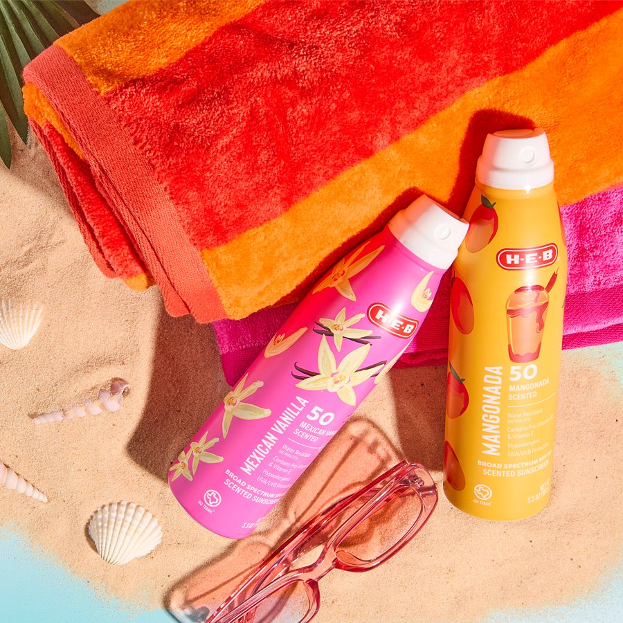 H-E-B SPF 50 Mangonada Sunscreen Spray - Oxybenzone Free - Shop