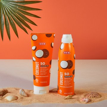 H-E-B SPF 50 Coconut Sunscreen Spray - Oxybenzone Free, 2 pk