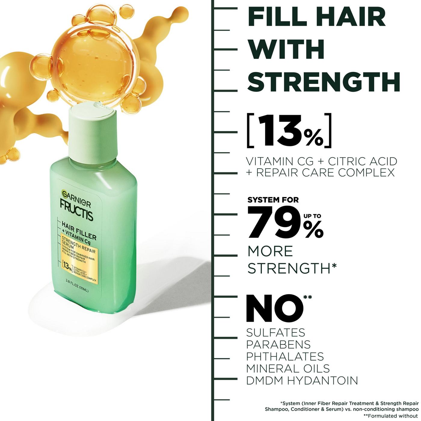 Garnier Fructis Hair Filler Strength Repair Serum; image 7 of 12